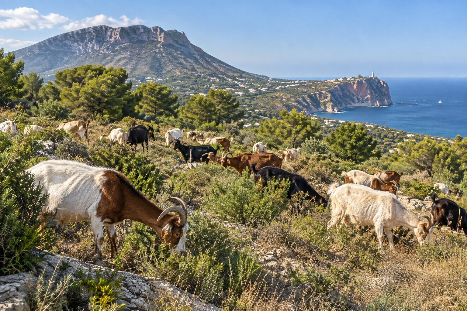 🐐 250 geiten terug in La Plana: Jávea zet natuur in tegen het risico op bosbranden