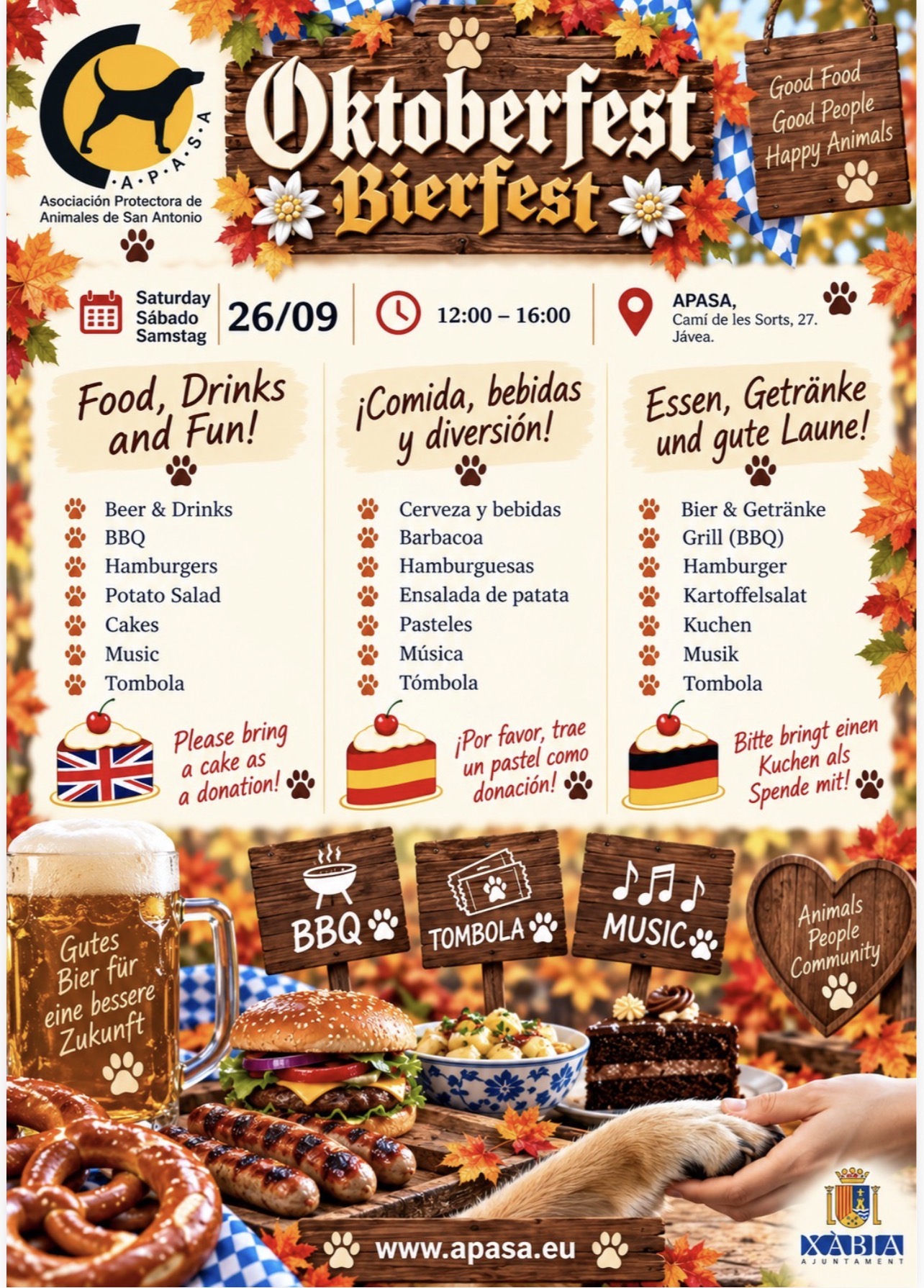 ### 🐾 Oktoberfest bij APASA! 🍻🎶 26 september